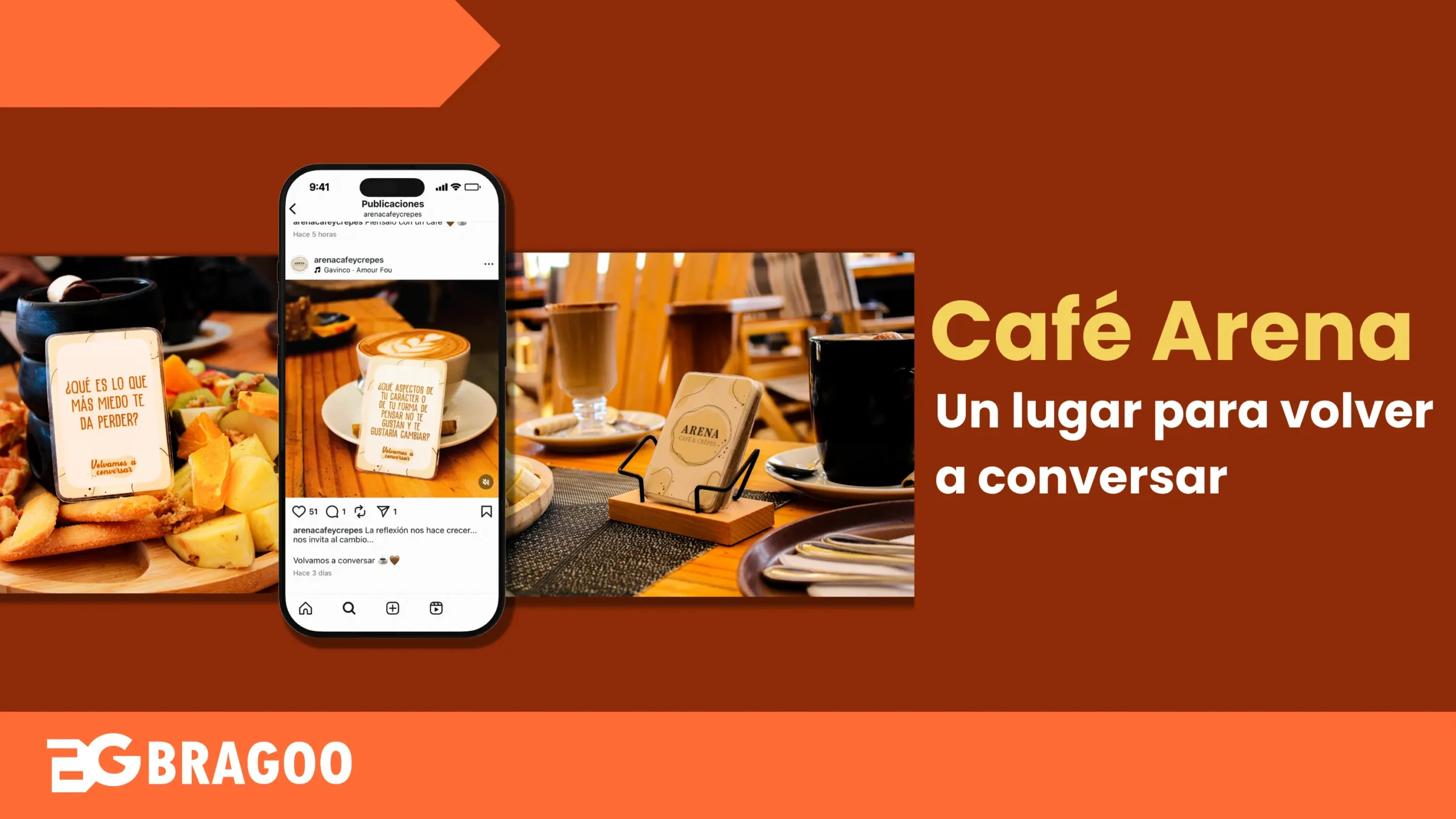 Redes Sociales Café Arena